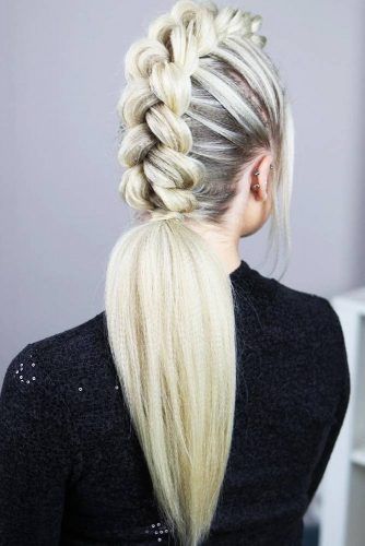 Mohawk Braid Styles, Disney Hairstyles, Braided Mohawk Hairstyles, French Braid Ponytail, Mohawk Styles, Lumpy Space, Mens Hairstyles Medium, Mohawk Braid, Mohawk Hairstyles