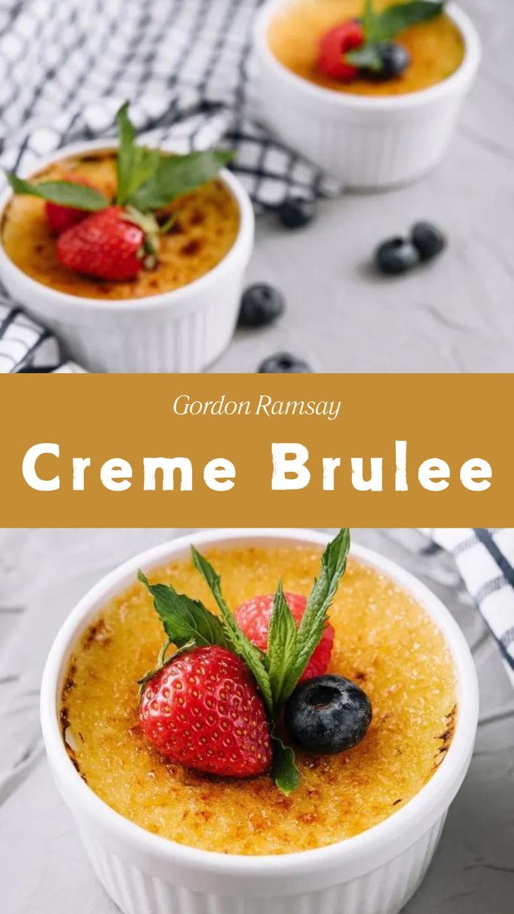 Gordon Ramsay Creme Brulee Recipe Gordon Ramsay Recipes Desserts, How To Make Creme Brulee, Hells Kitchen Recipes, Gordon Ramsay Recipes, Toffee Dessert, Gordon Ramsey Recipes, Gordon Ramsay Recipe, Brulee Recipe, Creme Brulee Recipe