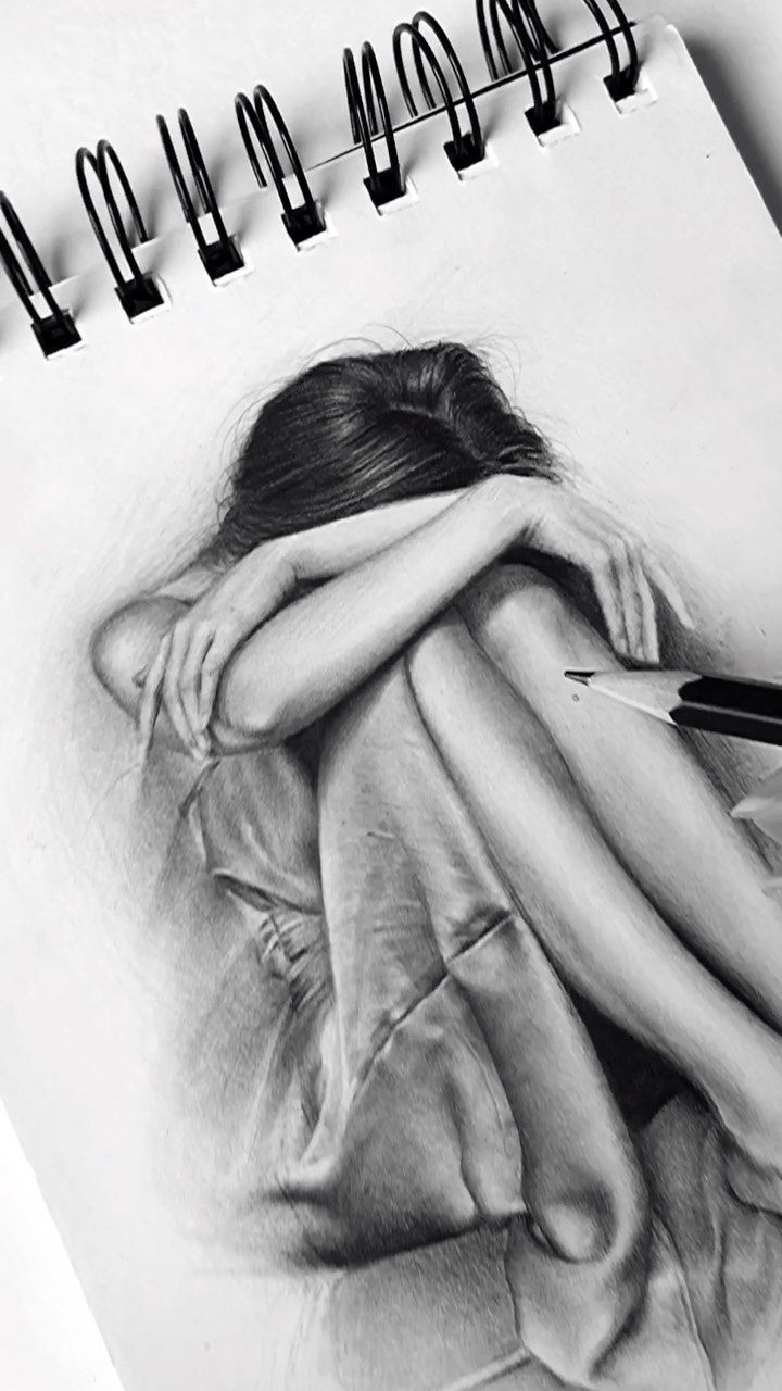 a pencil drawing of two people hugging each other with their arms wrapped around the neck