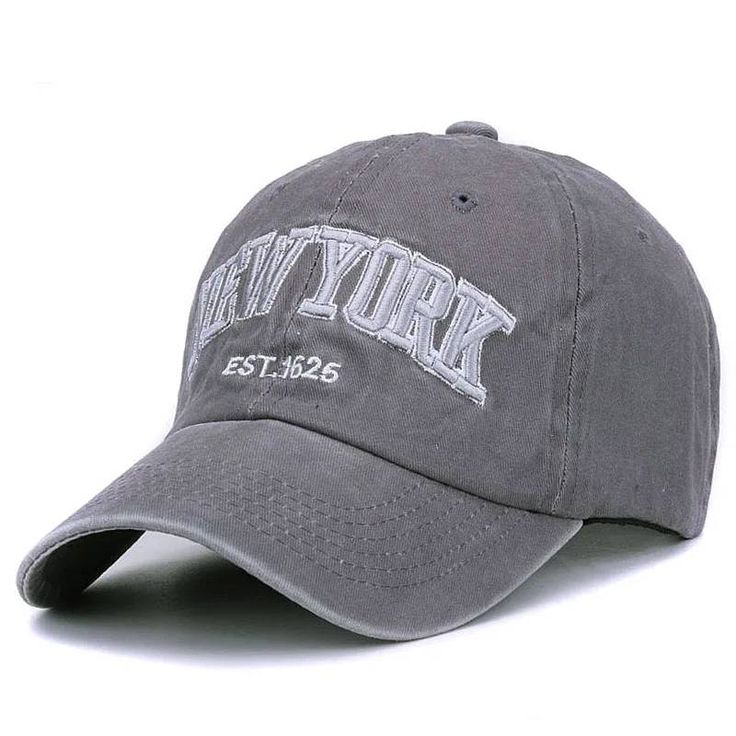 New York Embroidery Baseball Cap - Vintage Washed Cotton Hat Discover the New York Embroidery Baseball Cap - a stylish vintage washed cotton hat. Perfect for outdoor sports and casual wear. Available in various colors. Product Description: Elevate your style with the New York Embroidery Baseball Cap, crafted from 100% sand-washed cotton for a soft, comfortable feel. This vintage dad hat features an adjustable strap for a perfect fit and is ideal for both men and women. The classic New York embroidery adds a trendy touch, making it a must-have accessory for outdoor sports and casual outings. Key Features: Strap Type: Adjustable Pattern Type: Letter Style: Casual Hat Size: 6 7/8, 7, 7 1/8, 7 1/4, 7 3/8, One Size Gender: Unisex Department Name: Adult Material: Acrylic, Polyester, Cotton, Faux Ny Cap, Trendy Caps, Embroidery Caps, New Retro Wave, Spring Hats, Baseball Caps Fashion, Blue Army, Vintage Cap, Caps For Women