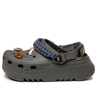 Crocs x Aries Classic Hiker Xscape Clog 'Slate Grey' 208683-0DA Crocs Hiker Outfit, Platform Closed Toe Clogs For Outdoor, Outdoor Platform Clogs With Closed Toe, Outdoor Slip-on Platform Clogs, Gray Round Toe Clogs For Outdoor, Crocs Aesthetics, Crocs Aesthetic, Clog Outfit, Chill Style