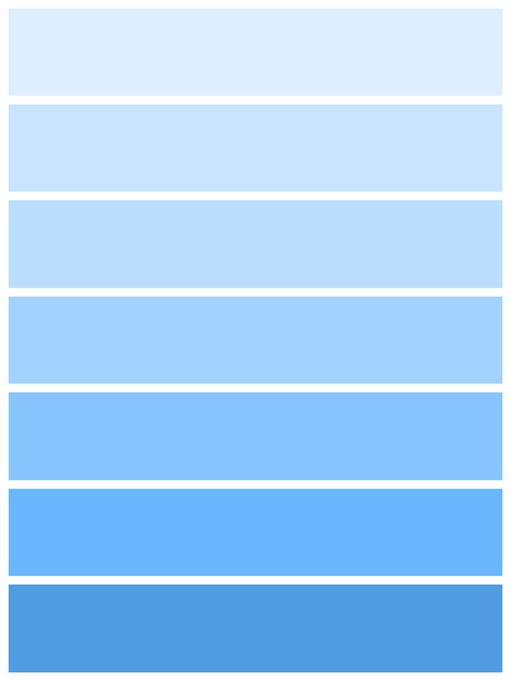 the color blue is shown in this chart