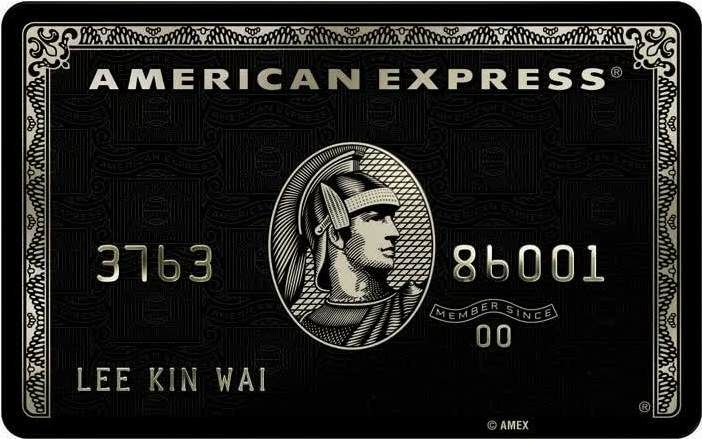 an american express credit card with the image of a man's face on it