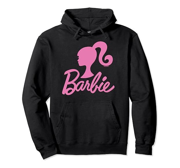 Amazon.com: Barbie - Barbie Pink Logo Pullover Hoodie : Clothing, Shoes & Jewelry Barbie Logo, Barbie Cartoon, Outfit Hoodie, Heart Logo, Sports Sweatshirts, Winter Sweatshirt, Pink Logo, Black Heart, Barbie Clothes