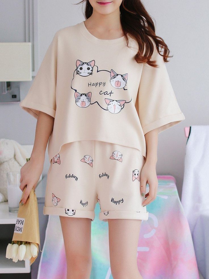 Lingerie Outfit Night, Cute Pajama, Pajama Fashion, Sleepwear Fashion, Cute Pajama Sets, Cute Sleepwear, Trendy Dress Outfits, Kawaii Fashion Outfits, Night Suit