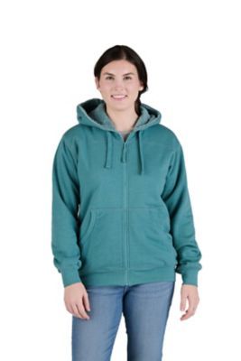 The Blue Mountain Women's Sherpa-Lined Fleece Zip-Front Hooded Sweatshirt is a great layering piece when it is really cold out. Featuring a 7.5 oz fleece shell combined with the heavyweight 9 oz Sherpa lining, this sweatshirt offers excellent warmth and comfort. Fabric = 7.5 oz 60% cotton/40% polyester fleece for warmth and durability Liner = Heavyweight 9 oz Fine Sherpa in body for warmth and comfort Heavy-duty nylon front zipper for ease and durability Double needle stitching on all main seams for added durability Sherpa-lined 3-piece hood with drawstring closure for added comfort Ribbed knit cuffs and waistband to keep cold out Front patch pockets to keep hands warm Inside pocket for convenience Liner is 100% polyester Filler is 100% polyester 1 year warranty Womens Sherpa, Arctic Blue, The Blue Mountains, Blue Mountain, Sherpa Lined, Knit Cuff, Layering Pieces, Hand Warmers, Hooded Sweatshirt