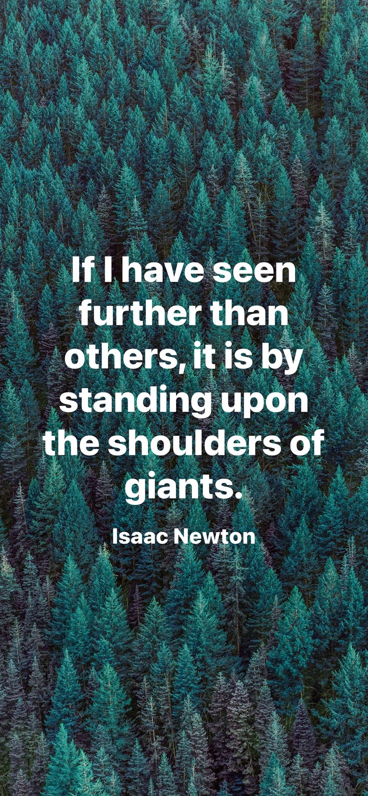 the quote if i have seen further than others, it is by standing upon the shoulders of giants