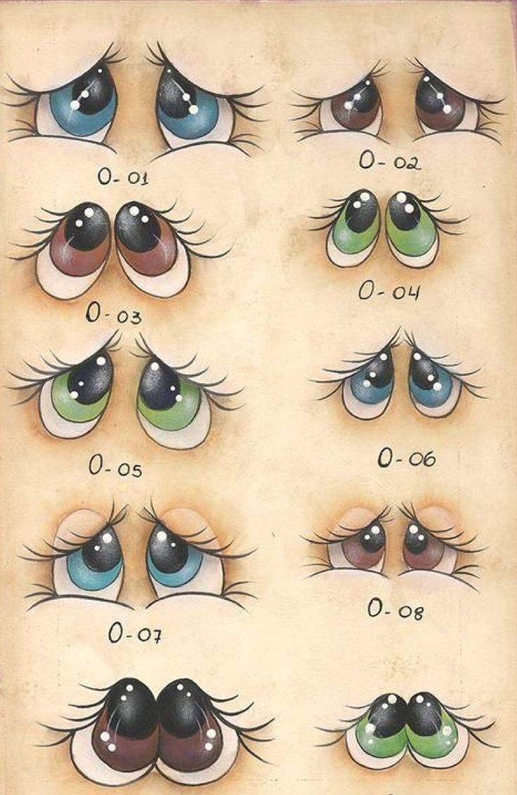 an image of eyes with different expressions on them