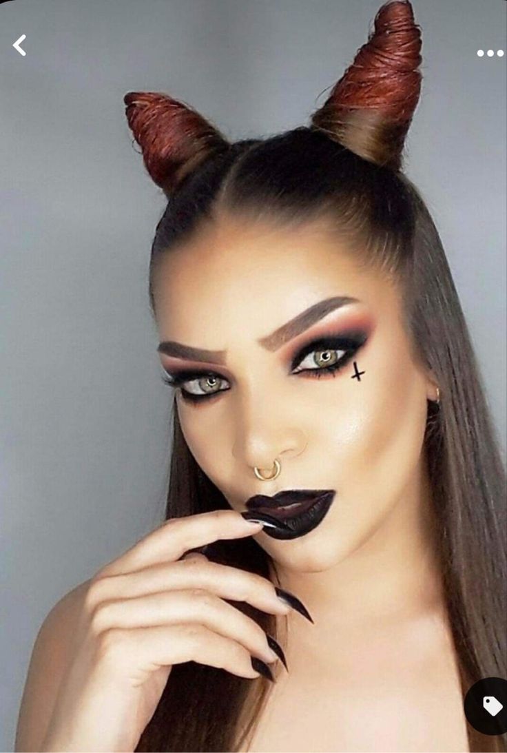 Strega Halloween, Devil Makeup Halloween, Halloween Makeup Witch, Makeup Clown, Devil Makeup, Halloweenský Makeup, Halloween Make-up Looks, Holloween Makeup, Make Up Halloween