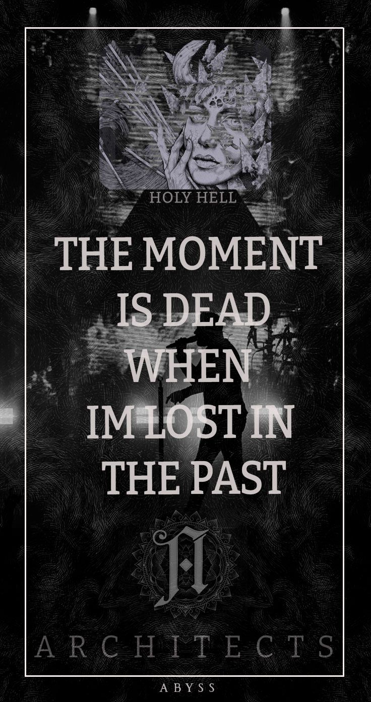 an advertisement with the words,'the moment is dead when i almost in the past '