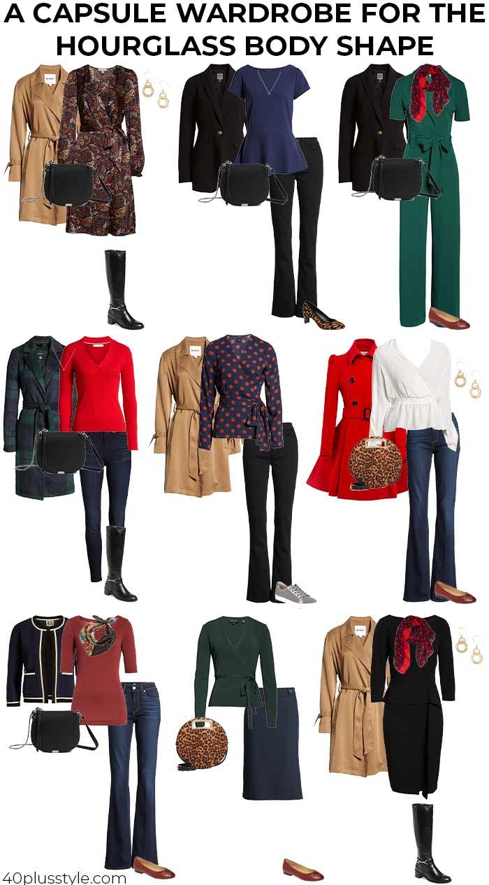 Fall Outfit Hourglass Shape, Autumn Outfits Hourglass Shape, Hour Shaped Body Outfits, Hourglass Autumn Outfits, Hourglass Capsule Wardrobe Fall, Fall Outfits Hourglass Shape, Outfit Ideas For Hourglass Body Types, Hourglass Wardrobe Capsule, Autumn Hourglass Outfit