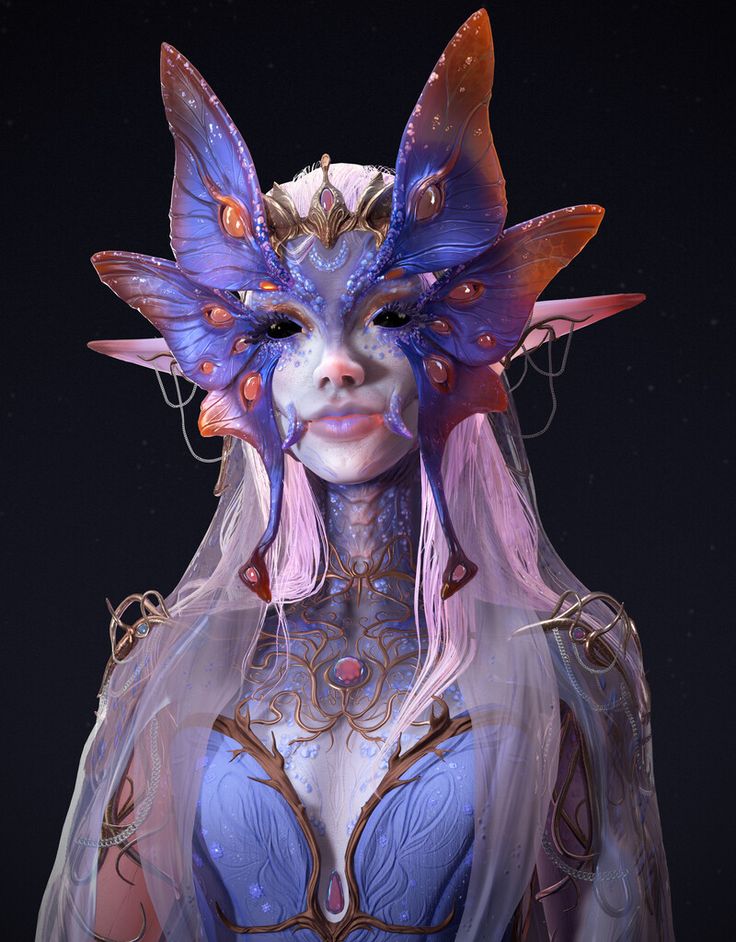 a woman dressed as a fairy holding a flower