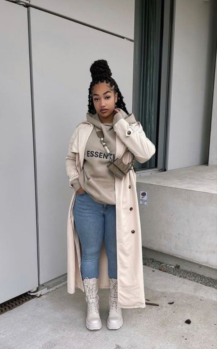 Winter Outfits Black Women, Fall Outfits Black Women, Stile Blair Waldorf, Adrette Outfits, Fest Outfits, Winter Fashion Outfits Casual, Looks Black, Classy Casual Outfits, Hoodie Outfit