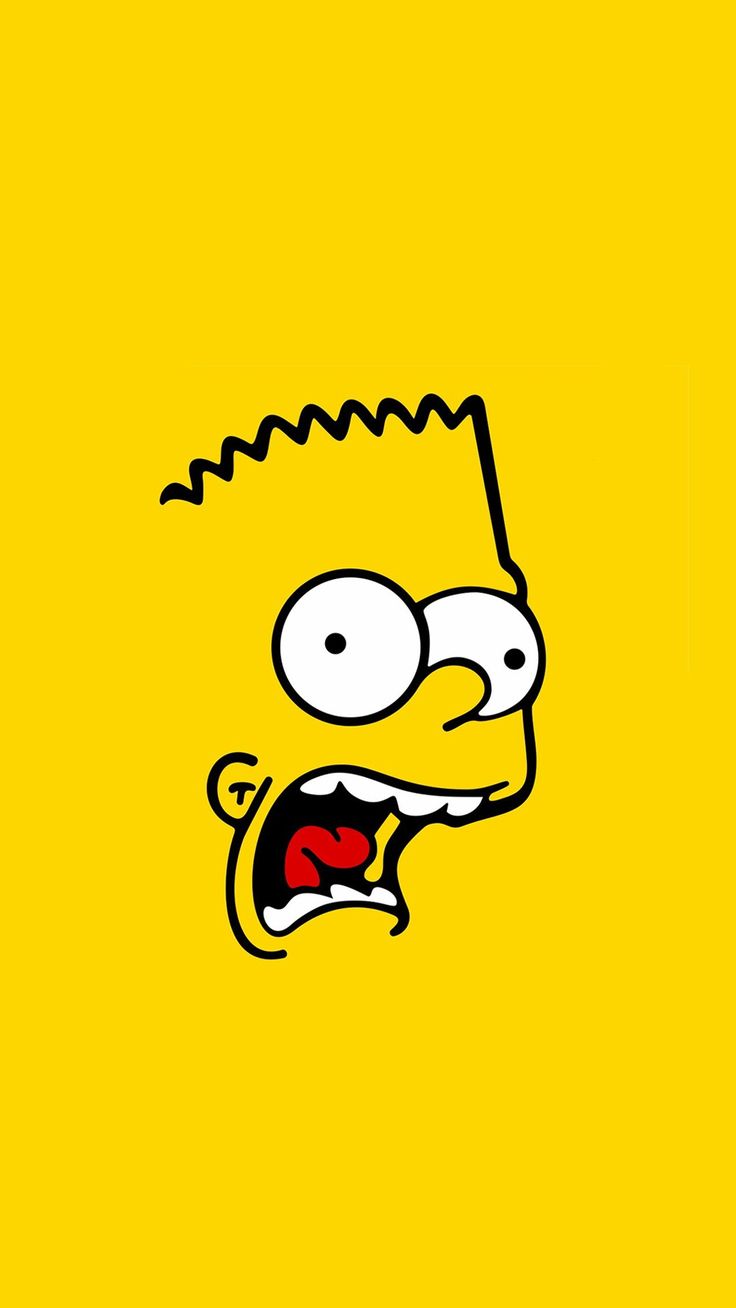 the simpsons face is yellow and has an open mouth