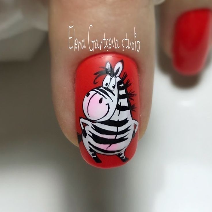 Cute Nail Colors, Nail Drawing, Finger Nail Art, Cute Spring Nails, Nail Art Disney, Nails Today, Animal Nails, Nails For Kids, Disney Nails