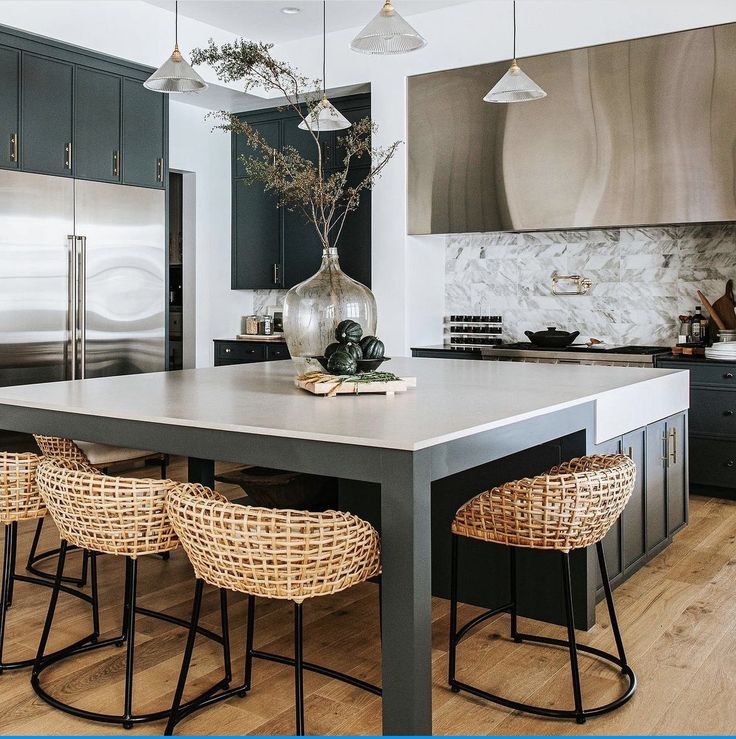 the kitchen is clean and ready to be used for cooking, dining, or even in the living room