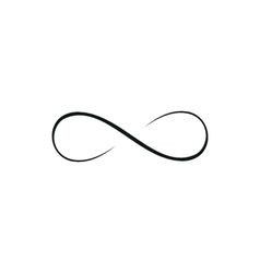 an infinite symbol is shown in black on a white background, as well as the word love