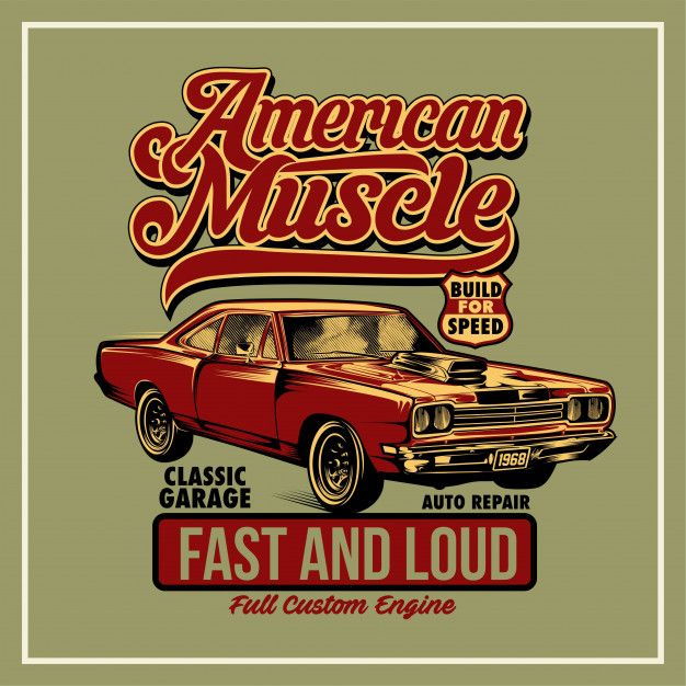 an american muscle car with the words fast and loud