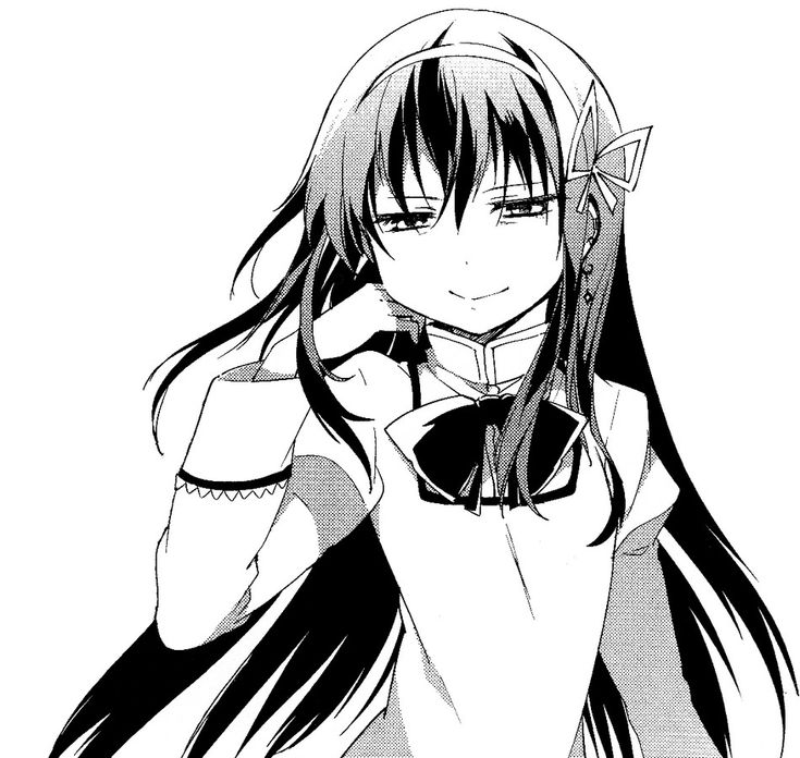 Homura Akemi Manga, Homura Manga, Homura Akemi Icon, Homura Pfp, Homura Icon, Homura Akemi, Sayaka Miki, Manga Pfp, Puella Magi