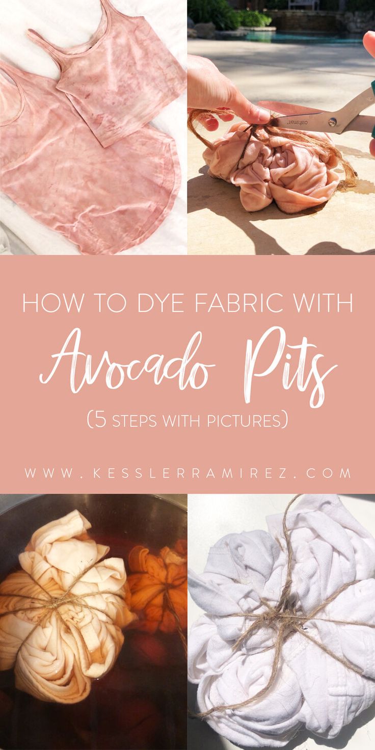 how to dye fabric with avocado pits