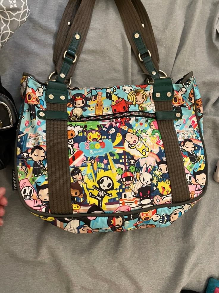 Tokidoki Aesthetic, 2000s Items, 2000s Purse Aesthetic, Yk2 Handbags, Tokidoki Bag, 2000s Bags, Tokidoki Girl, Aesthetic Purse, Y2k Bags