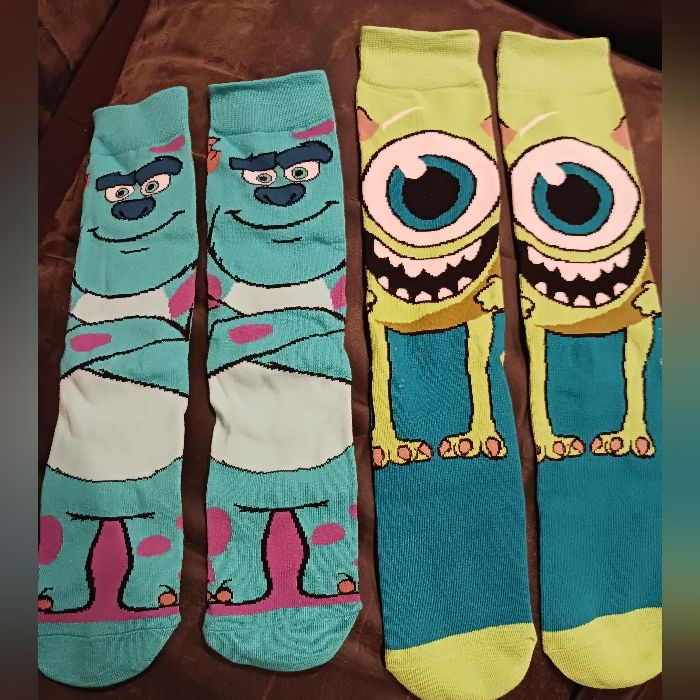 Brand New In Box Reasonable Offers Accepted Bundle & Save Pet Free Smoke Free Home Disney Monster Inc Two Pairs Of Long Socks Perfect For Monster Inc Fans Any Questions Feel Free To Ask Me Have A Great Day & Happy Shopping Monster Inc Slippers, Monsters Inc Crochet Sweater, Monsters Inc Mike, Disney Monsters, Home Disney, Monster Inc, Mike Wazowski, Long Socks, Monsters Inc