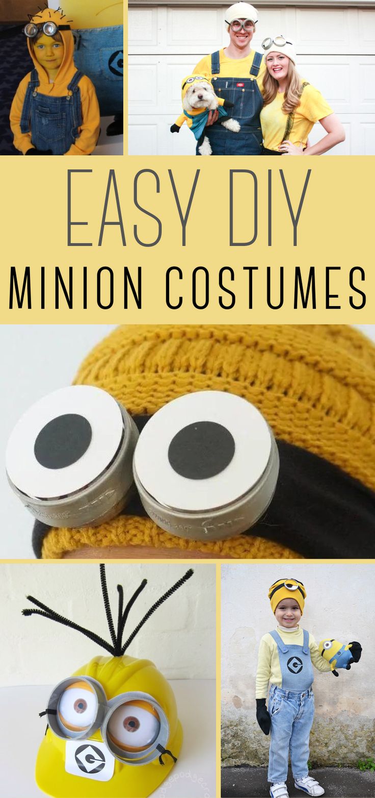 an easy diy minion costume for kids