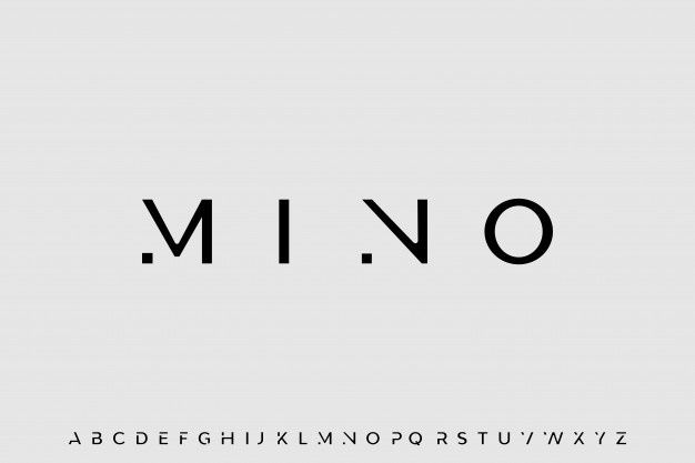 the letters and numbers are arranged in black on a light gray background, which is used to spell out the word mivo