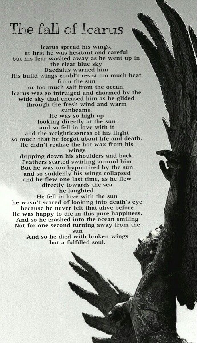 an image of the fall of lears poem written in black and white on paper