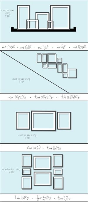 some diagrams showing how to use different shapes and sizes for the furniture in this room