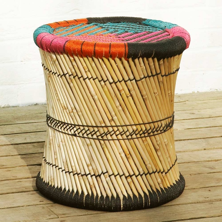 a basket sitting on top of a wooden floor