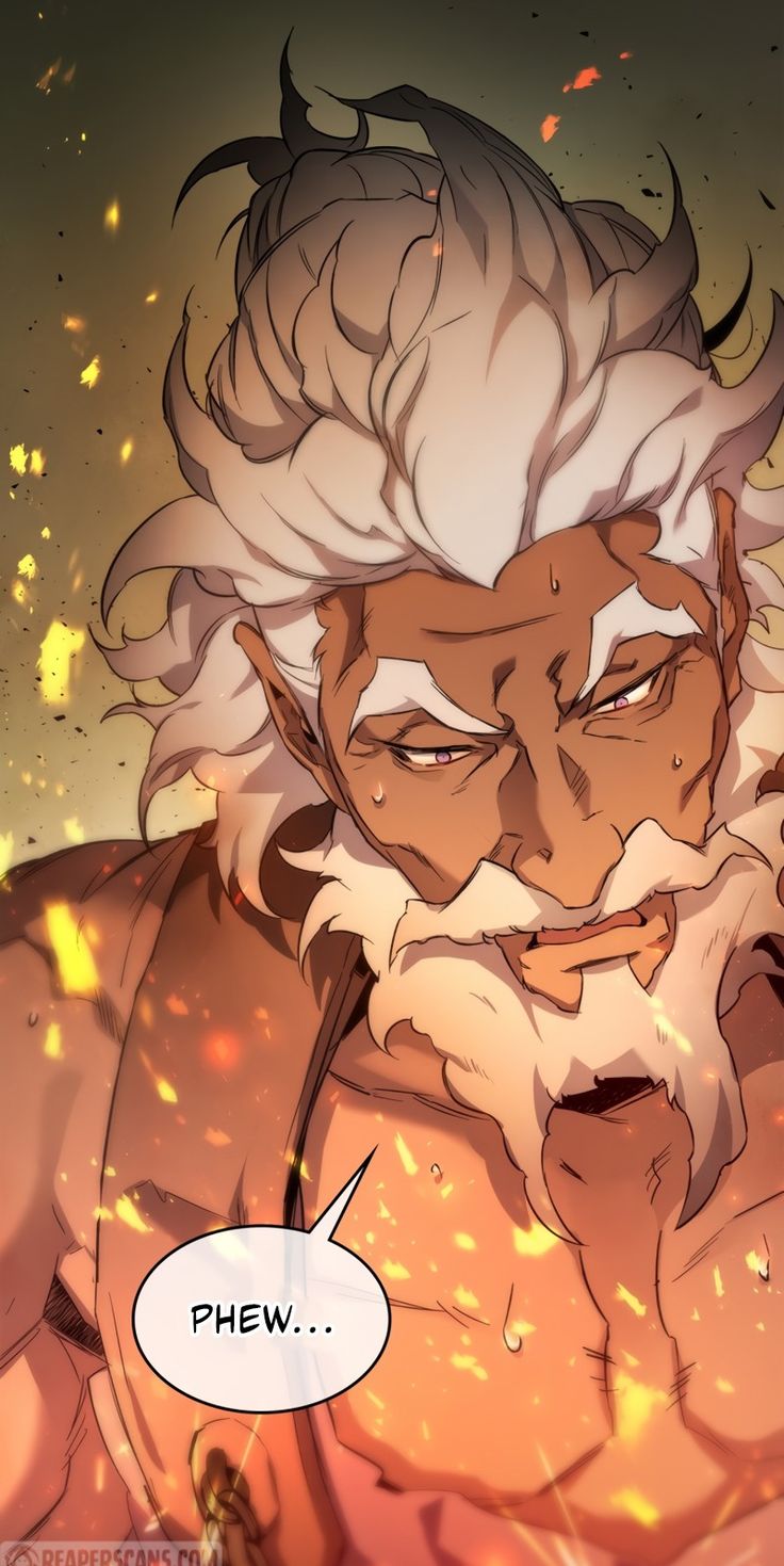 an anime character with white hair and beards