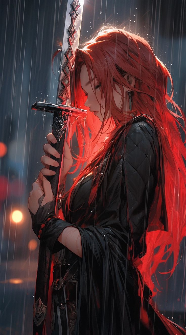 Character art created with Midjourney Ai #Artwork #Character #Fantasy #Anime #cartoon Red Haired Anime Woman, Anime Samurai Woman, Pyra Fanart, Red Hair Female Character Art, Red Hair Anime Woman, Red Haired Angel, Female Character Art, Female Fanart, Red Hair Anime