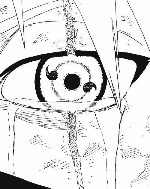 an image of someone's eye in the anime