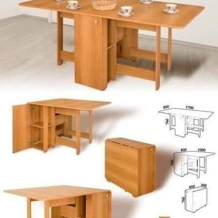 an image of a kitchen table with drawers