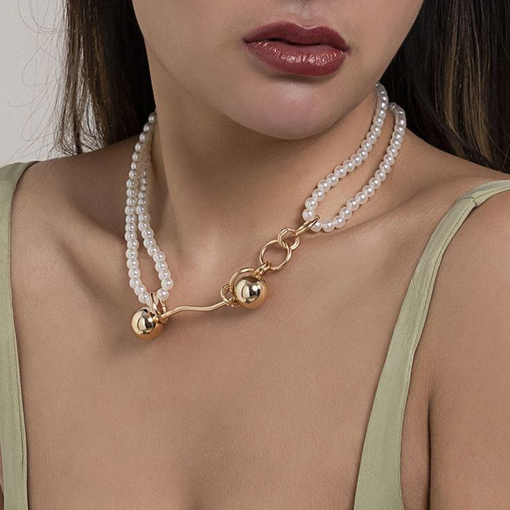 Luxury Pearl Necklace With Round Beads, Luxury Baroque Pearl Beaded Necklace With Pearl Drop, Luxury Elegant Baroque Pearl Beaded Necklaces, Luxury Baroque Pearl Necklace With Pearl Chain, Luxury Baroque Pearl Necklace With Round Beads, Pearl Fashion, Watch Necklace, Ring Bracelet, Earring Necklace