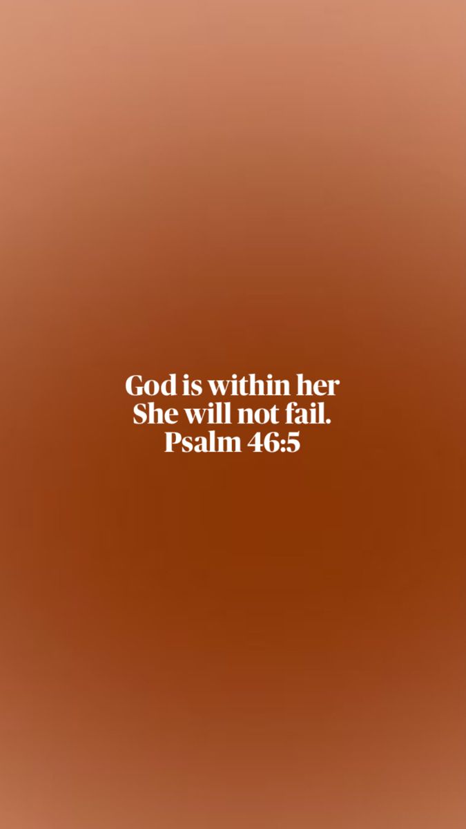 a brown background with the words god is within her she will not fail again