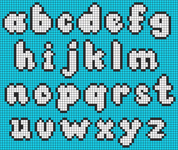 a cross stitch alphabet with letters and numbers