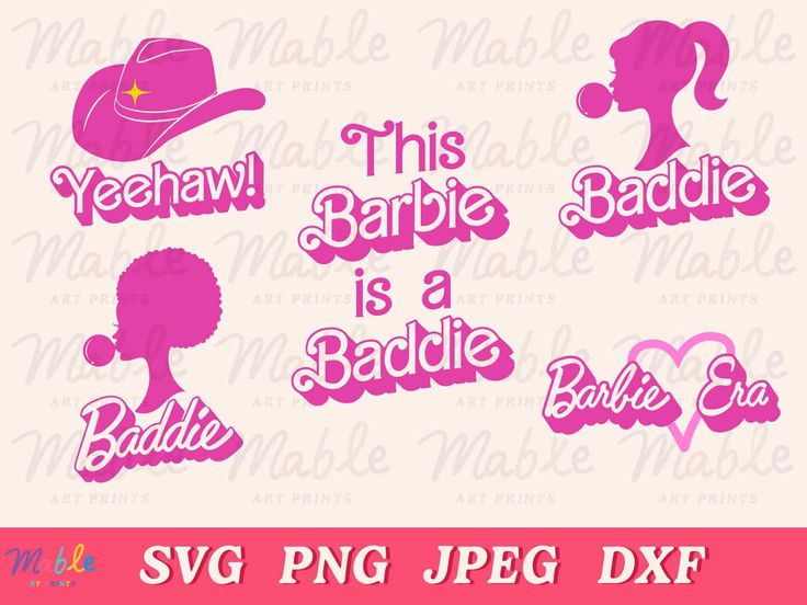 this svg file is designed to look like barbie dolls