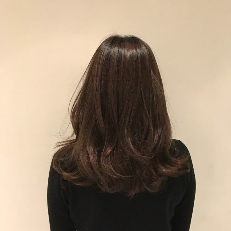 Long Layered Haircuts Mid Length, Layers For Brunettes, Long Layers On Mid Length Hair, Thick Hair Layers Medium Mid Length, Haïr Cut For Medium Hair Girl, Brown Haircuts Medium, Medium Length Brown Hair Layers, Mid Length Hair Inspiration, Aesthetic Mid Length Hair