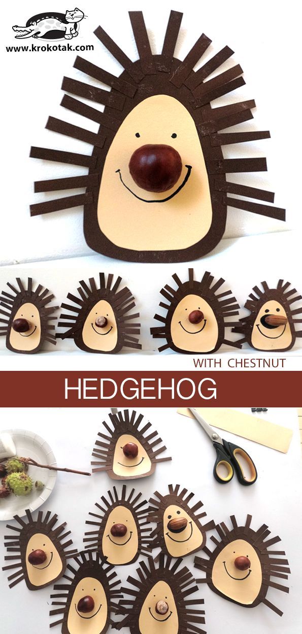 the hedgehog is made out of wood and has been cut into smaller shapes with scissors