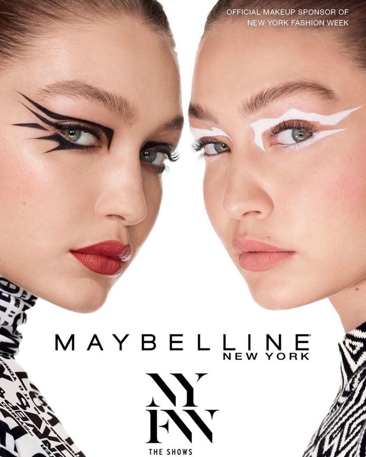 Makeup Creative Ads, Gigi Hadid Maybelline, Commercial Makeup, Makeup Campaign, Estelle Chen, Alexi Lubomirski, Beauty Campaign, Official Makeup, Graphic Eyeliner