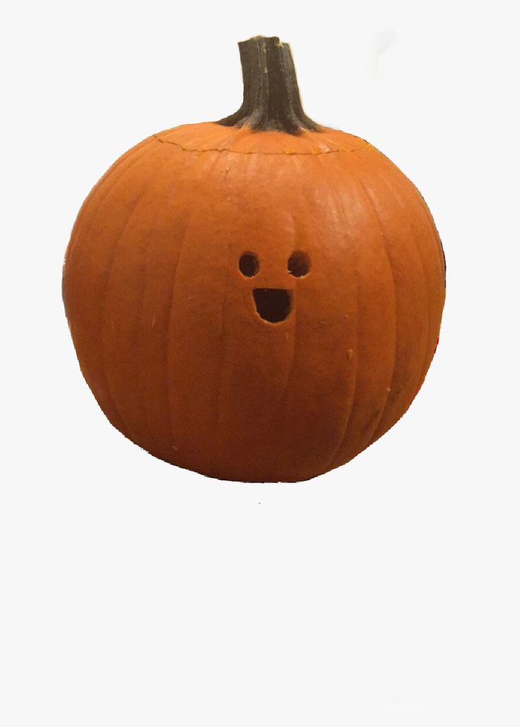 a pumpkin with a face drawn on it