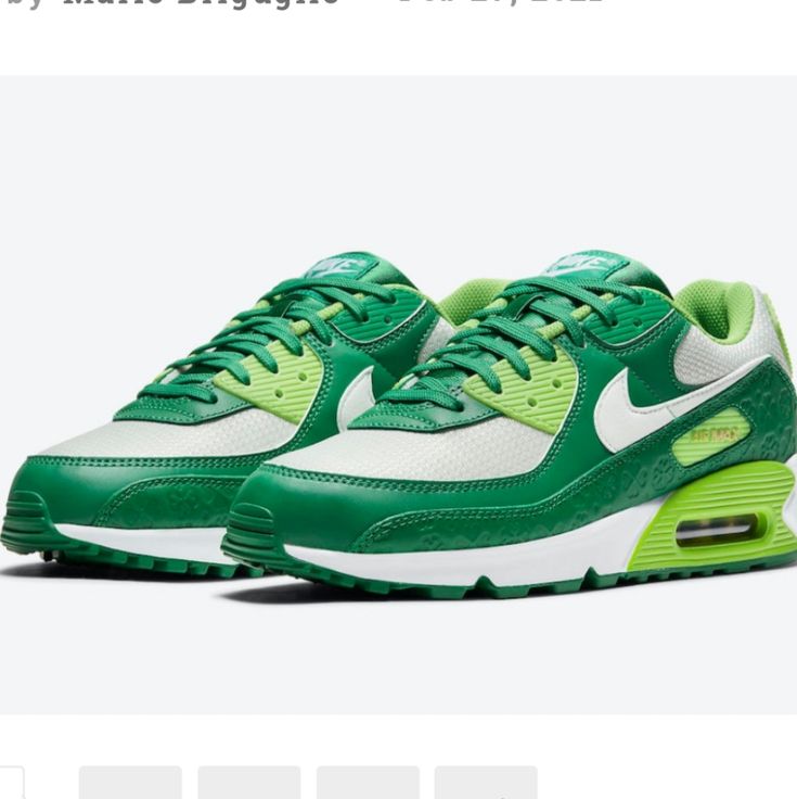 Nike Air Max 90 St.Patrick Day 2021 Dd8555-300 Release Date New With Out Box Brand: Nike Air Max Size: 9 Nike Air Max Comando, Nike Air Max Green For Women, Nike Air Max Plus Supreme Green, Nike Air Max 90 Green Men, Green Nike Air Max Shoes, Colorful Gym Shoes, Nike Air Max 90 Mens, Nike Air Max Mens, Perfect Sneakers