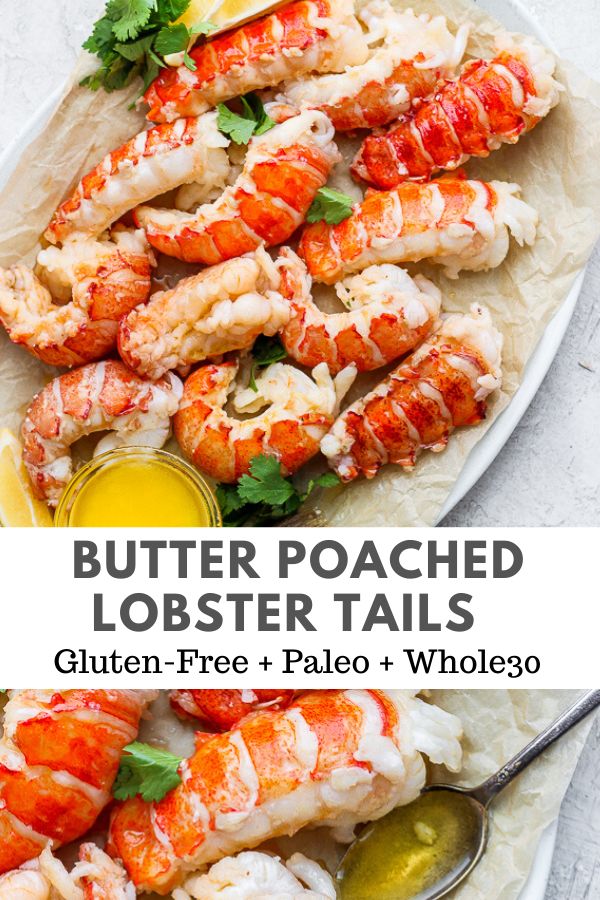 lobster tails with butter poached lobster tails