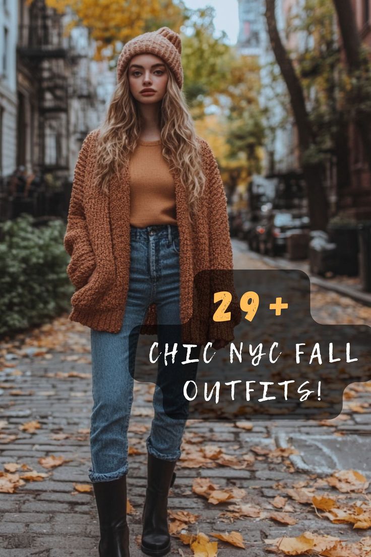 Ready to turn heads this fall in NYC? 🍂🏙️ Click to explore 29 chic outfits perfect for New York's crisp autumn weather. Dress like a true New Yorker! #FallFashion #NYCStyle #AutumnOutfits #StreetStyle #FashionTrends Nyc Casual Outfits, Outfits For Nyc, Fashion In New York, Nyc Fall Outfits, Casual Comfy Outfit, Fall In Nyc, Fall Nyc, Nyc Streets, Comfy Fall Outfits