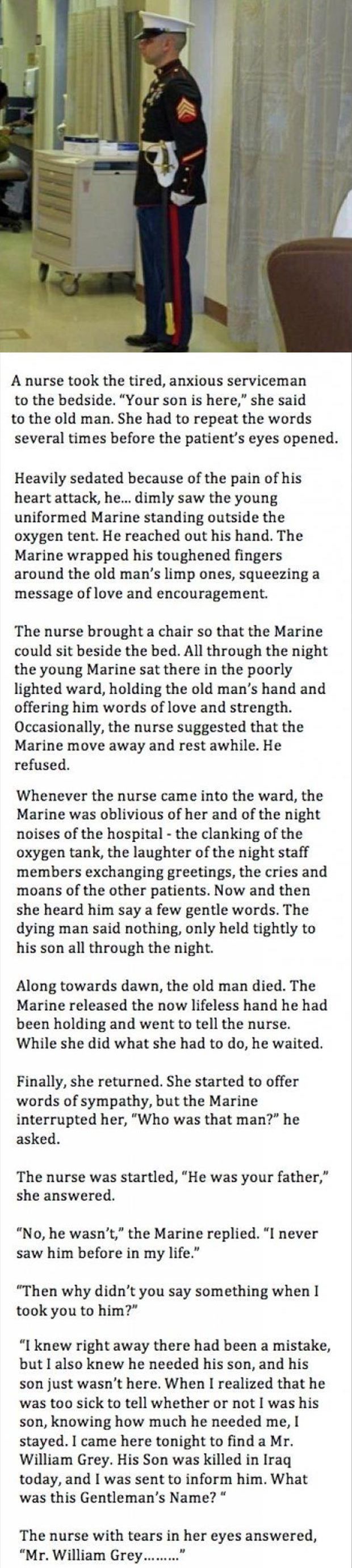 I love reading thibgs like this it makes me realize that there really are good people in the world Military Love Quotes, Marines Corps, Makeup Zombie, Touching Stories, Faith In Humanity Restored, Military Love, Humanity Restored, Gives Me Hope, What A Wonderful World