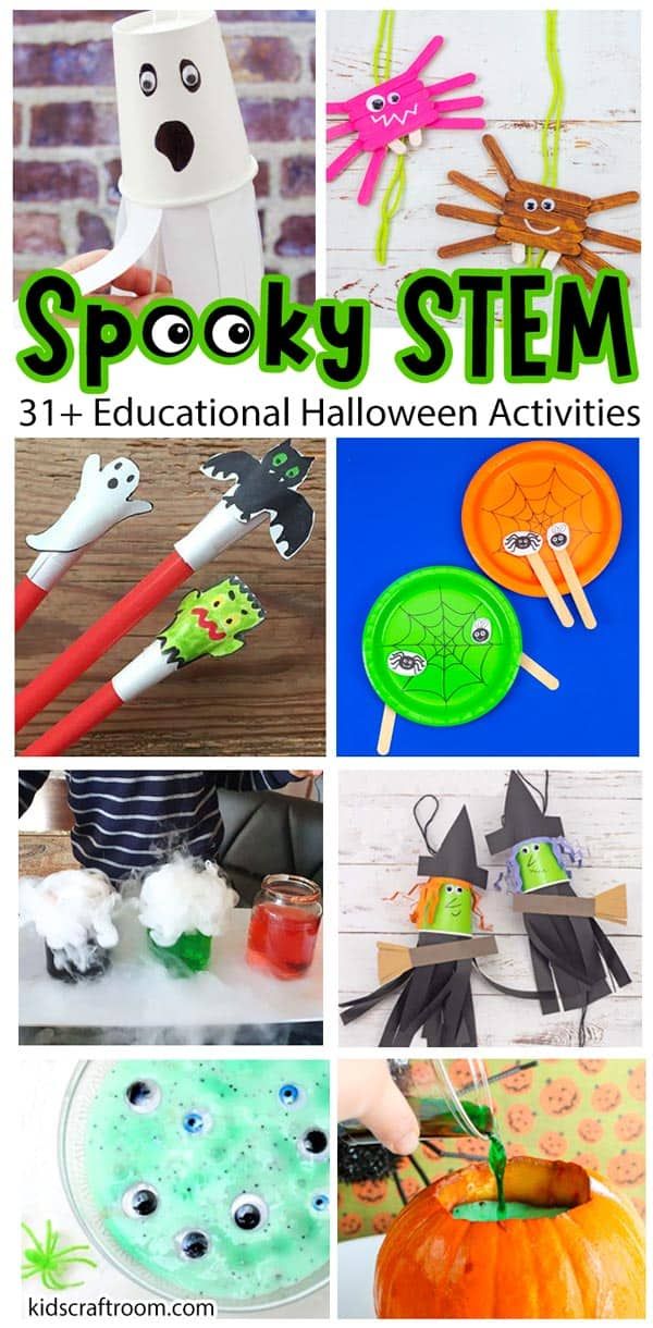 halloween activities for kids to make with paper plates and other items that are spooky