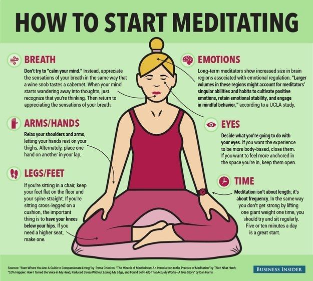 Or some basic meditation. | 18 Charts That Will Help You Sleep Better Basic Meditation, How To Start Meditating, Meditation Books, Latihan Yoga, Meditation For Beginners, Yoga Exercises, Meditation Techniques, Daily Meditation, Chakra Meditation