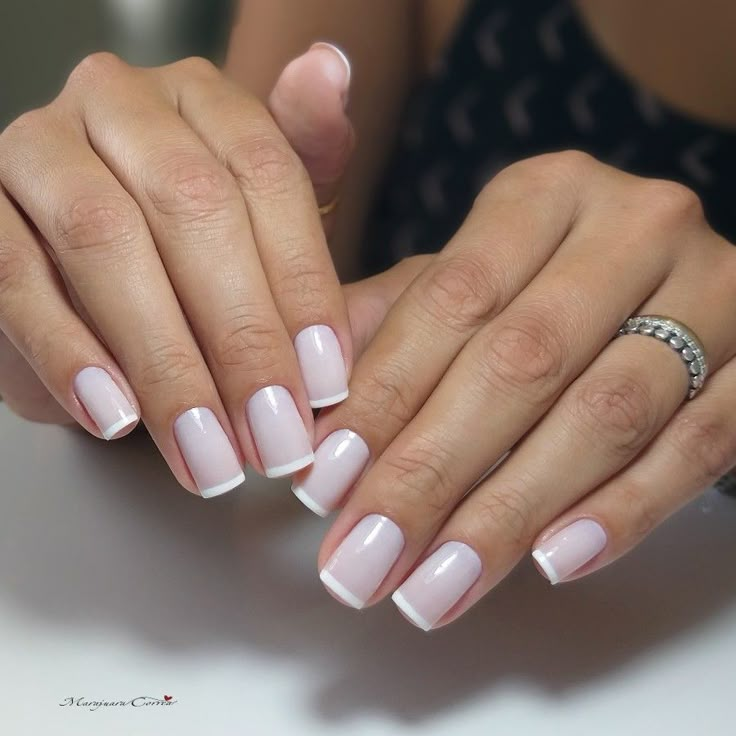 Manicure Nail Designs, Short Gel Nails, French Manicure Nails, Subtle Nails, Beige Nails, Simple Gel Nails, Bride Nails, Neutral Nails, Bridal Nails